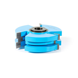 SC432 Carbide Tipped 3-Wing Wainscot with V & Bead Cutters 3 Dia x 1 x 1/2 & 3/4 Bore for 3/4 Material
