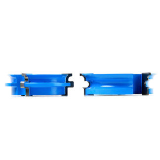 SC451 2-Piece Carbide Tipped 3-Wing Stile & Rail Flooring with Nail Slot 3-1/4 Dia x 7/8 x 1/8 x 1/16 Radius x 1 & 1-1/4 Bore Set for 5/8 to 3/4 Material