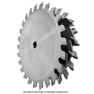 651030 Carbide Tipped Dado 10 Inch Dia x 24T ATB/FT 15 Deg, 5/8 Bore, Dado Set with Five 2-Wing Chippers