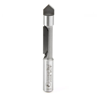 45508 Carbide Tipped Panel Pilot Concave Grind 3/8 Dia x 1 Inch x 3/8 Shank Single Flute