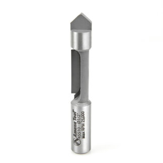 45510 Carbide Tipped Panel Pilot Concave Grind 1/2 Dia x 1-3/16 x 1/2 Inch Shank Single Flute