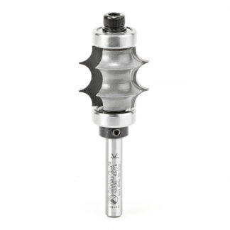 54296 Carbide Tipped Multi-Edge Beading 3/16 Radius x 1 Inch Dia x 7/8 x 1/4 Shank with Double Ball Bearing