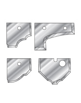Pair of Solid Carbide Multi Profile Insert CNC Replacement Knives