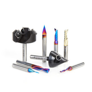 AMS-261 8-Pc CNC Advanced Master Collection, 1/4 Inch Shank