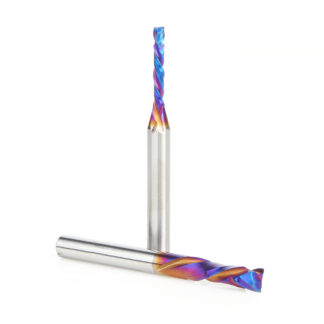 AMS-273-K 2-Pc Solid Carbide Spektra™ Extreme Tool Life Coated Compression Spiral CNC Pack, 1/4" Shank