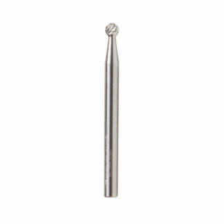 BURS-150 Solid Carbide Ball Shape 1/8 Dia x 1/8 x 1/8 Shank Double Cut SD Burr Bit for Die-Grinders