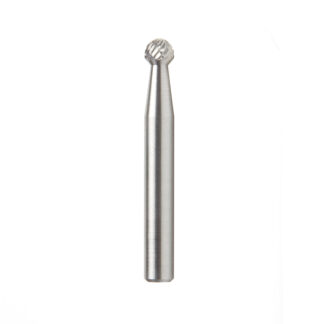 BURS-152 Solid Carbide Ball Shape 1/4 Dia x 7/32 x 1/4 Shank Double Cut SD Burr Bit for Die-Grinders