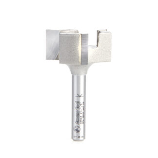 45523 Carbide Tipped Spoilboard Surfacing, Rabbeting, Flycutter, Slab Leveler, Surface Planer & Flattening 28.5mm Dia x 12.5mm x 6mm Shank Router Bit