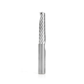 51648 Solid Carbide CNC Spiral 'O' Single Flute, Plastic Cutting 1/2 Dia x 2 x 1/2 Shank x 4 Inch Long Up-Cut Router Bit