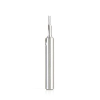 HSS1492 HSS Single Straight 'O' Flute Plastic Cutting 3/32 Dia x 3/8 x 1/4 Inch Shank