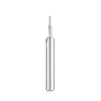 HSS1490 HSS Single Straight 'O' Flute Plastic Cutting 1/16 Dia x 3/16 x 1/4 Inch Shank