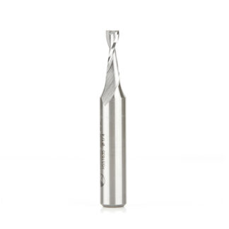HSS1635 High Speed Steel (HSS) Double Flute Spiral Aluminum Cutting 1/4 Dia x 3/4 x 1/2 Inch Shank Up-Cut Router Bit