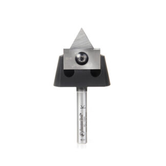 RC-1064 Tru Point V-Groove Insert CNC System 60 Deg x 7/8 Dia x 1/2 x 1/4 Inch Shank Router Bit