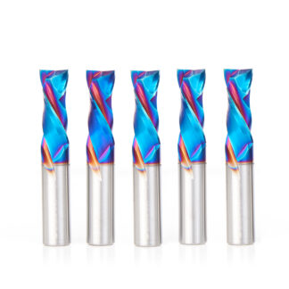 46188-K-5 5-Pack CNC Solid Carbide Spektra™ Extreme Tool Life Coated Compression Spiral 1/2 Dia x 1-1/4 x 1/2 Inch Shank