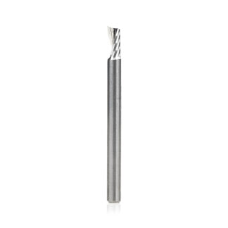 51471 Solid Carbide CNC Spiral 'O' Single Flute, Aluminum Cutting 1/8 Dia x 1/4 x 1/8 Shank x 1-1/2 Inch Long Up-Cut Router Bit