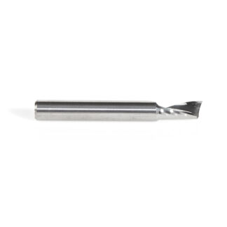 51475 Solid Carbide CNC Spiral 'O' Single Flute, Aluminum Cutting 3/16 Dia x 3/8 x 3/16 Shank x 1-1/2 Inch Long Up-Cut Router Bit