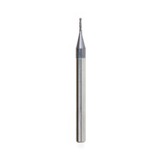 51744 AlTiN Coated CNC Steel, Stainless Steel & Composite Ball End Mini Mill 0.035 Dia x 0.105 x 1/8 Shank