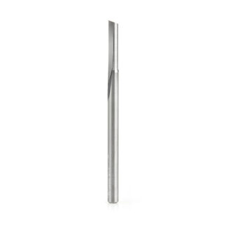 Solid Carbide Single 'O' Flute Plastic Cutting 1/8 Dia x 1/2 x 1/8 Inch Shank