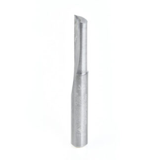 Solid Carbide Single 'O' Flute  Plastic Cutting 1/4 Dia x 3/4 x 1/4 Inch Shank