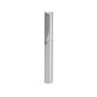 Solid Carbide Double Straight 'V' Flute Plastic Cutting 1/4 Dia x 3/4 x 1/4 Inch Shank