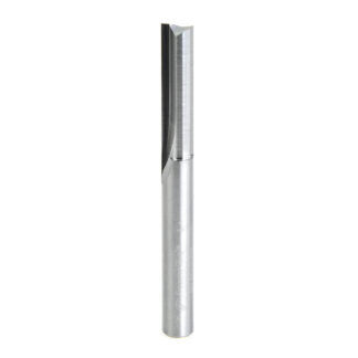 Solid Carbide Double Straight 'V' Flute Plastic Cutting 1/4 Dia x 1 Inch x 1/4 Shank