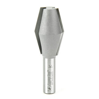 Carbide Tipped Butterfly Spline 14 Deg x 1-1/8 Dia x 1-3/4 x 1/2 Inch Shank