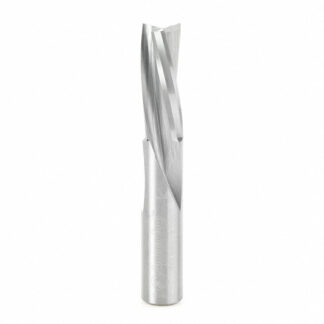 Solid Carbide Slow Spiral Flute Plunge 3/8 Dia x 1 Inch x 3/8 Shank Router Bit