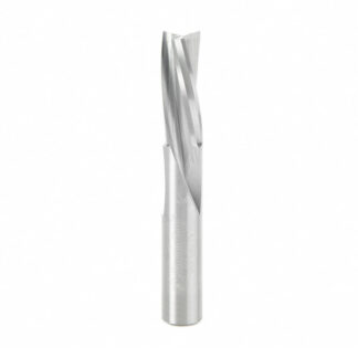Solid Carbide Slow Spiral Flute Plunge 3/8 Dia x 1 Inch x 3/8 Shank Router Bit
