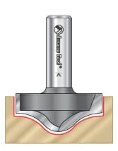 Round & Ogee Groove Router Bits