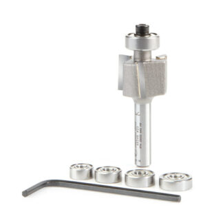 Binding/Rabbeting 20mm (51/64) Dia x 13.5mm (17/32) x 1/4 Inch Shank Router Bit Set