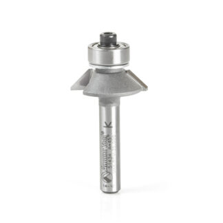 Carbide Tipped Aluminum & Plastic Cutting Bevel Trim 45 Degree x 31/32 Dia x 1/4 x 1/4 Inch Shank