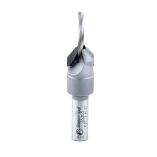 Carbide Tipped Countersink #6 Screw 1/2 Dia x 1/8 Drill Dia x 5/16 Round Shank