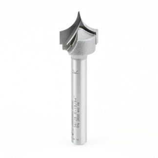 Carbide Tipped Point Cutting Roundover 19/64 Radius x 19/32 Dia x 1/2 x 1/4 Shank Router Bit