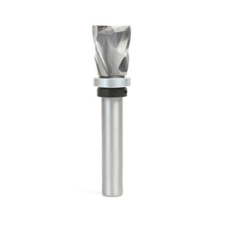 Solid Carbide (Brazed To Steel Shank) Spiral Pattern/Plunge Compression 7/8 Dia x 1-9/64 x 1/2 Inch Shank With Upper Ball Bearing