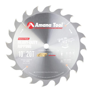 Carbide Tipped Heavy-Duty Ripping 10 Inch Dia x 20T FT, 18 Deg, 5/8 Bore