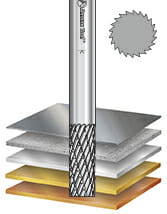 SA Burrs Solid Carbide Head Brazed into Steel Shank Cylindrical Shape with No End Double Cut Burr Bits