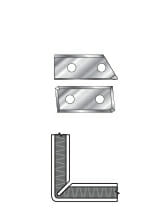 Solid Carbide Insert Knives for Double Edge Folding Insert ‘V’ Groove Router Bits for ACM Panels