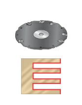 8 Inch Step Adjustable Groovers for Table Saws