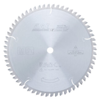 MD10-605 Carbide Tipped Thick Walled Aluminum and Non-Ferrous Metals 10 Inch Dia x 60T TCG  -6 Deg  5/8 Bore Circular Saw Blade