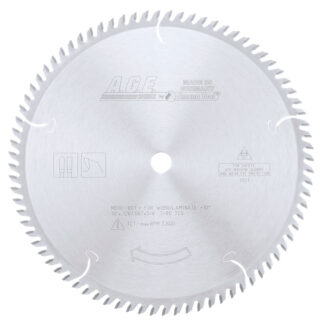 MD10-801 Carbide Tipped Plywood & Laminate 10 Inch Dia x 80T TCG  10 Deg  5/8 Bore Circular Saw Blade