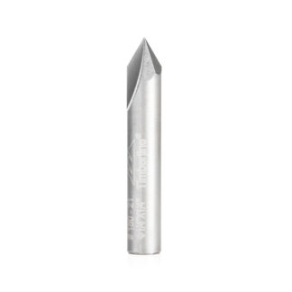 180-21 Solid Carbide V-Groove 60 Deg x 1/4 Dia x 7/32 x 1/4 Inch Shank