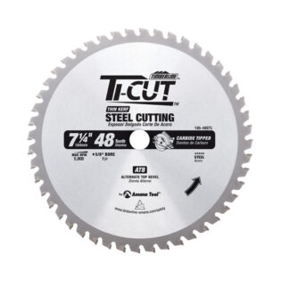 185-48STL Carbide Tipped Ti-Cut™ Steel 7-1/4 Inch Dia x 48T ATB  5/8 Bore