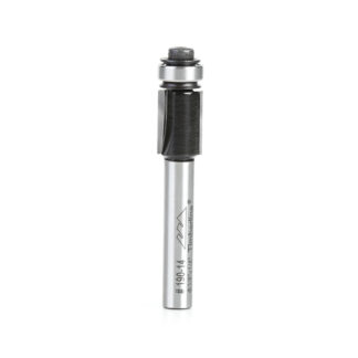 190-14 Carbide Tipped Flush Trim 3/8 Dia x 1/2 x 1/4 Inch Shank with Ball Bearing