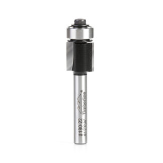 190-22 Carbide Tipped Flush Trim 1/2 Dia x 1/2 x 1/4 Inch Shank with Ball Bearing