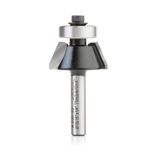 200-30 Carbide Tipped Bevel Trim 23 Deg x 15/16 Dia x 7/16 x 1/4 Inch Shank with Ball Bearing