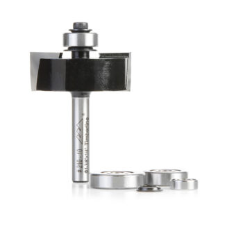 210-10 Carbide Tipped Multi-Rabbet Set Four Different Rabbet Depths 1-3/8 Dia x 1/2 x 1/4 Inch Shank with Ball Bearing