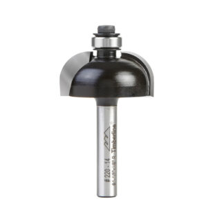220-14 Carbide Tipped Cove 3/8 Radius x 1-1/8 Dia x 1/2 x 1/4 Inch Shank with Ball Bearing