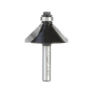 280-10 Carbide Tipped Chamfer 45 Deg x 1-1/4 Dia x 1/2 x 1/4 Inch Shank with Ball Bearing