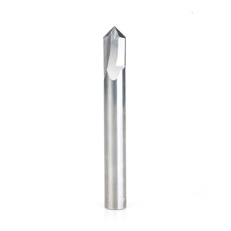 45637 Solid Carbide V Groove Engraving 90 Deg x 3/8 Dia x 5/8 x 3/8 Inch Shank