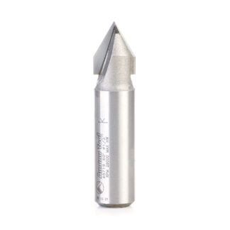 45719 Carbide Tipped V-Groove 60 Deg x 1/2 Dia x 7/16 x 1/2 Inch Shank